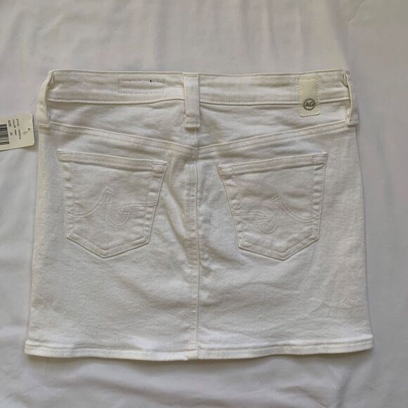 Adriano Goldshmeid Jean Skirt Womens 25 The Mini Denim Y2k Mod GoGo 70s Festival - Picture 5 of 6